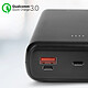 Avis Swissten Batterie Externe 30000mAh 2x USB Quick Charge 2.0 + USB-C Power Delivery Câble USB-C 1m  Noir