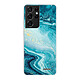 Evetane Coque Samsung Galaxy S21 Ultra 5G silicone transparente Motif Bleu Nacré Marbre ultra resistant Coque Samsung Galaxy S21 Ultra 5G silicone transparente Bleu Nacré Marbre ultra resistant Protection housse Motif Ecriture Tendance