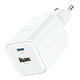 Swissten Chargeur Secteur USB C GaN 45W + USB 18W Charge Rapide Design Compact Blanc Adaptateur secteur blanc de chez Swissten pour garder vos appareils chargés