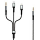 LinQ Câble Audio Multi embouts Jack 3.5mm USB-C Lightning vers Jack 3.5mm 1.5m Câble audio 3 en 1 Jack 3.5mm / Lightning / USB-C Mâles vers Jack 3.5mm mâle de LinQ