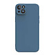 Myway Coque pour iPhone 14 Plus Smoothie en TPU Bleu Offre une protection totale à votre mobile