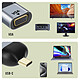 Avizar Adaptateur Vidéo USB-C Mâle vers VGA Femelle Résolution 1080p Compact  Gris pas cher