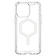 UAG Coque MagSafe pour iPhone 15 Pro Max Antichoc Fine Transparent et Blanc série Plyo Coque Magsafe Blanc en Polycarbonate, iPhone 15 Pro Max