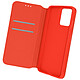 Avizar Housse Oppo A74 Folio Portefeuille Fonction Support Rouge Housse de protection intégrale spécialement conçue pour Oppo A74