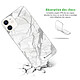 Avis LaCoqueFrançaise Coque iPhone 12 mini silicone transparente Motif Marbre gris ultra resistant