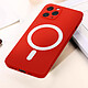 Avis Avizar Coque MagSafe pour iPhone 11 Pro Soft Touch Finition Mate Bords Surélevés  rouge