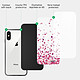 Acheter Evetane Coque iPhone X/Xs Coque Soft Touch Glossy Confettis De Coeur Design