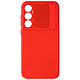 Avizar Coque pour Samsung Galaxy S23 FE Silicone Cache Caméra Coulissant Rouge Cache caméra coulissant protégeant le bloc caméra des éraflures tout en l'ayant accessible à tout moment