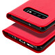 Avizar Etui folio Rouge Éco-cuir pour Samsung Galaxy S10 Plus pas cher