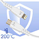Acheter 3mk Câble USB C vers Lightning 20W Charge Rapide Silicone Résistant 1m Blanc