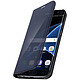 Avizar Etui Galaxy S7 Edge Housse Clapet Flip Cover Miroir Noir - Fonction Stand Housse Folio Clear View Standing Cover - Noir
