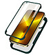 Avizar Coque iPhone 13 Pro Max Dos Plexiglas Avant Polymère Coin Renforcé Contour Vert - Une Coque intégrale pour Apple iPhone 13 Pro Max Antichoc avec un dos rigide transparent et contour Silicone vert
