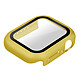 Avizar Coque Apple Watch Serie 7 (45mm) Rigide Ultra-fine Vitre de Protection jaune - Coque spécialement conçue pour votre Apple Watch Serie 7 (45mm)