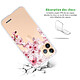 Avis Evetane Coque iPhone 11 Pro silicone transparente Motif Cerisier ultra resistant