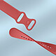 Avizar Bracelet pour Samsung Galaxy Watch Active 2 40mm Silicone Lisse Rouge pas cher
