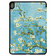 Avizar Housse iPad Air 4 2020 et Air 5 2022 Support Vidéo Motif "Almond blossom" - Imprimé fleurs d'amandier "Almond blossom" de Vincent van Gogh qui personnalise votre tablette