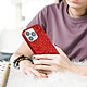 Avis Avizar Coque iPhone 13 Pro Design Paillettes Rigide Finition Relief Antidérapante Rouge