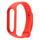 Avizar Bracelet pour Xiaomi Mi Band 5 / 6 / 7 Silicone Soft Touch Waterproof Rouge Bracelet en silicone Rouge dédié spécifiquement pour votre montre Xiaomi Mi Band 5 / 6 / 7