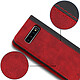Avis Avizar Housse Galaxy S10 Plus Etui Folio Rangement carte Fonction support Rouge