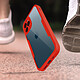 Acheter Avizar Coque 360° pour iPhone 12 Pro Max Dos Rigide Protection Écran Souple Coins Renforcés  Contour rouge
