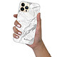 LaCoqueFrançaise Coque iPhone 13 Pro silicone transparente Motif Marbre gris ultra resistant pas cher