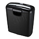 ACTIVE JET Destructeur de Document Norme P-2 Bande 5,8mm Cap 6 Feuilles 10 Litres Noir Destructeur de documents