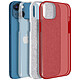 Avis Avizar Coque iPhone 13 Mini Paillette Amovible Silicone Semi-rigide rouge