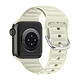 Avizar Bracelet pour Apple Watch 41mm et 40mm et 28mm Silicone Ajustable Fermoir Ardillon  Beige - Bracelet en silicone spécifiquement conçu pour Apple Watch Series 8 et 7 41mm / Series SE 2022, SE, 6, 5, et 4 40mm / Series 3, 2 et 1 38mm