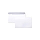 CLAIRALFA Lot de 500 enveloppes blanches de 80g DL 110x220 Enveloppe