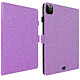 Avizar Étui Paillettes Support Violet pour iPad Pro 11 et Air 2022, 2020 - Revêtement éco-cuir orné de paillettes brillantes, offrant un style glamour à votre tablette