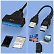 Acheter LinQ Câble Adaptateur USB 2.0 vers SATA ou SSD 2.5 pouces Design Compact  Noir