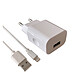 Apm Chargeur 1 Usb Secteur 2.1A Blanc+Cordon Lightning Chargeur secteur 1 USB 2.1A + cordon lightning