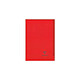 CLAIREFONTAINE Cahier Protège-cahier Koverbook Piqué Polypro 24x32 cm 96p séyès Rouge Transparent Cahier
