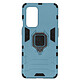 Avizar Coque OnePlus 9 Hybride Antichoc Bague Métallique Support bleu Coque de protection spécialement conçue pour le OnePlus 9, Ring Collection.