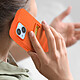 Avis Avizar Coque pour iPhone 14 Plus Silicone Souple Porte-carte Fine Légère  orange