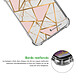 Acheter LaCoqueFrançaise Coque iPhone 7/8/ iPhone SE 2020 anti-choc souple angles renforcés transparente Motif Marbre Rose