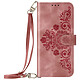 Avizar Etui Fleurs pour Xiaomi Redmi Note 13 4G Portefeuille Support Vidéo Rose Design orné de motifs fleurs conférant un look distinctif et élégant