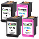 COMETE - 304XL - 4 Cartouches compatibles pour HP 304 XL - Noir/Couleur - Marque française 4 Cartouches compatibles HP 304XL - 2 Noir + 2 Couleurs