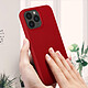 Acheter Avizar Coque iPhone 13 Pro Silicone Semi-rigide Finition Soft-touch rouge carmin