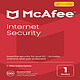 McAfee Internet Security - Licence 1 an - 1 poste - A télécharger Logiciel suite de sécurité (Multilingue, Windows, MacOS, iOS, Android)