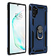 Avizar Coque Galaxy Note 10 Plus Bi matière Rigide Souple Bague Support Vidéo Bleu nuit - Coque de protection spécialement conçue pour le Samsung Galaxy Note 10 Plus