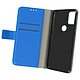 Avizar Housse Alcatel 3X 2020 Aspect Grainé Folio Stand Vidéo Bleu - Housse folio spécialement conçue pour Alcatel 3X 2020