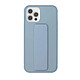 Myway Coque pour iPhone 12/12 Pro avec fonction stand Bleu clair Coque élégante et ajustée