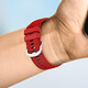 Avizar Bracelet pour Honor Magic Watch 2 46mm Silicone Texturé Rouge pas cher
