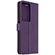 Avizar Étui pour Oppo A79 Dragonne Clapet Support Portefeuille Violet Étui Violet conçu pour Oppo A79, fourni avec une dragonne amovible pour une tenue en main aisée du téléphone