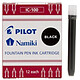 PILOT Etui de 12 Cartouches d'encre Namiki IC-100 pour Stylo Capless Noir Cartouche d'encre