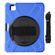 Avizar Coque pour iPad Air 11 2024 Antichoc avec Poignée Support et Sangle Bleu - Conception à trois couches : intérieur en polycarbonate rigide, armure en silicone avec bumper et cadre écran surélevé