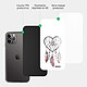 Acheter Evetane Coque en verre trempé iPhone 11 Pro Max Attrape coeur