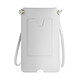 Avizar Pochette Bandoulière Smartphone avec Rangement carte Simili cuir  blanc - La pochette bandoulière qui facilite votre quotidien
