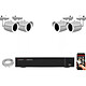EC-VISION Kit vidéo surveillance IP 4 caméras tubes POE 5 MegaPixels